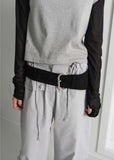 SUEDE WIDE BELT