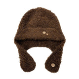 Ear Flap Button Beanie