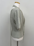 [Scarf Set] Tail Boat Neck Half Knit