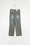 destroyed washing jeans