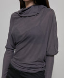 Sheer Asymmetrical Long Sleeve