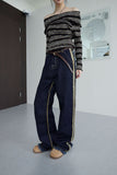 western tassle denim
