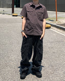 Round Cargo Pocket Dyeing Pants