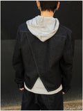 [SET] Aubert Non-Faded Wrap Denim Jacket