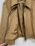 [unisex] Cut suede overfit blouson