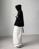 Enough Hooded Half Knit