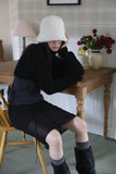Wrinkle strap middle boots
