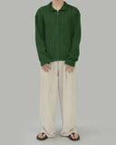 Cass see-through knit zip-up