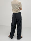 Zed two-way banding nylon slacks