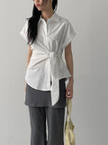 Pleated Layered Banding Pants