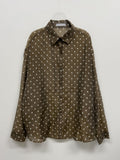 Dot See-Through Loose-Fit Shirt