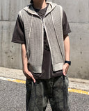 Summer Mesh Hood Vest Zip-up