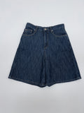 616 Wide Denim Half Pants