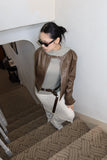 Net hijab knit hoodie