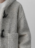 Boucle Hood Duffle Short Coat