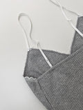 Lace Ribbed Sleeveless