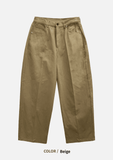 Carbon Cotton Wide Balloon Pants