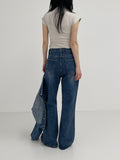 [UNISEX] Sheltie Low Bootcut Denim Pants