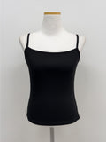 Boat Neck Square Ribbed Sleeveless