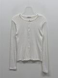 Punching Round Cardigan T-shirt