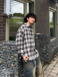 Ombre Over Check Shirt