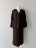 [Setup Available] Monet Tweed H-Line Long Skirt