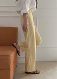 Ribbon strap flip-flop sandals