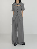 Cord Half-Hole Bijo Short Sleeve Jacket