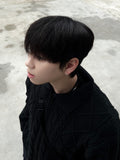Rovin twist collar knit zip-up
