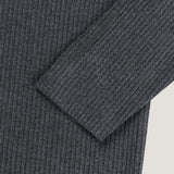 Lau Ribbed Henley Neck Long Sleeve