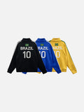 Noir Brazil Track Line Zip-Up