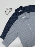 Tartan Check Three Quarter Crop Shirt