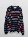 [unisex/wool 50%] Mentor Stripe Overfit Knit