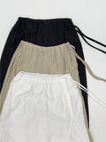 Wrinkle Wrap Layered Wide Pants