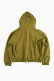 Color two-way hood zip-up