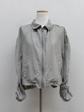Shirring Raglan Nylon Jumper
