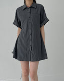 Friends Pintuck A-line Mini One Piece