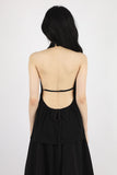 Halter back string sleeveless