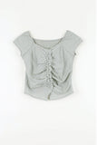 Liz Check Frill Blouse