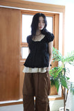 Morph shirring blouse