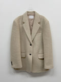 [wool 70%] Kiko Hairy Overfit Single Jacket