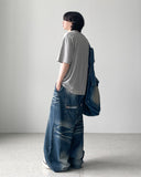 Jay Curl Maxi Wide Denim Pants