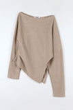 Modern Unbalance Shoulder Knit