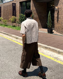 Roach cut cargo bermuda pants