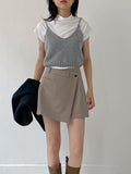 Tours Unbalanced Mini Skirt
