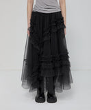 Tulle Layered Long Skirts