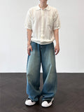 Ethnic Jacquard Knit Short Sleeve Cardigan