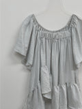 Prin Unbalanced Flare Blouse