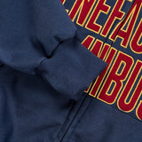 Groovy Fingerhole Patch Crop Hood Zip-Up