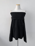 Boucle Off-Shoulder Knit